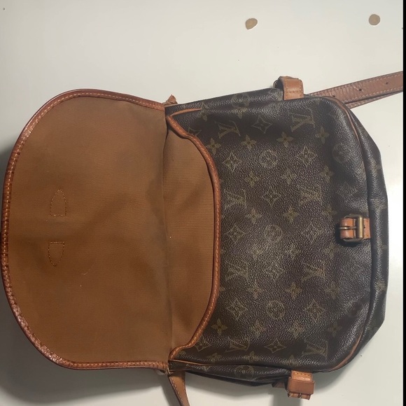 Authentic Vintage Louis Vuitton Saumur Satchel 35 double bag - Picture 9 of 15